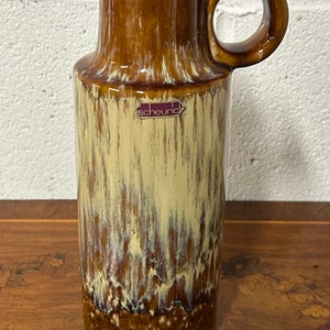 Vintage Retro Ceramic Vase, Designed By Scheurich 1970s, West German