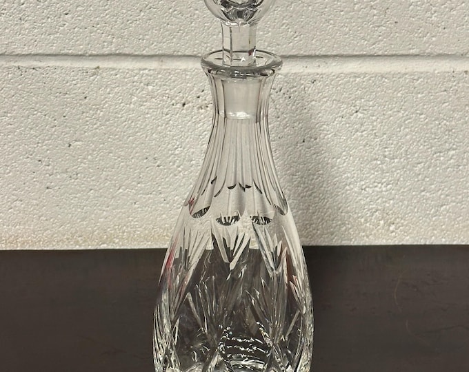 Beautiful Vintage Stuart Cut Glass Crystal Decanter - Wine Decanter