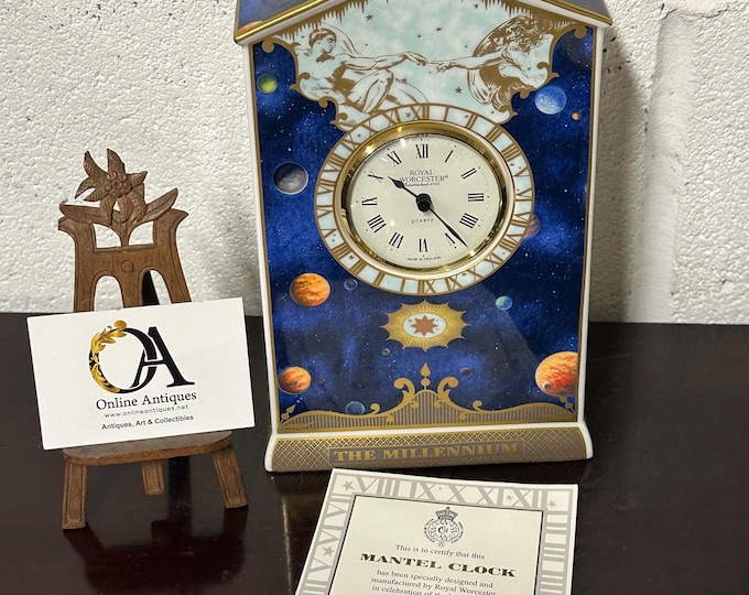 Royal Worcester Limited Edition 1616/2000 Millennium Clock With Certificate