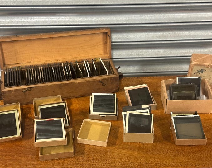 Rare Antique Circa 19th Century Gaslight Magic Lantern Slides Photos - 100 Plus