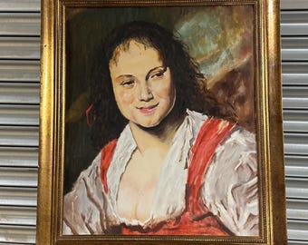 La Bohémienne (The Gypsy Girl) Oil Painting after the Original by Frans Hals
