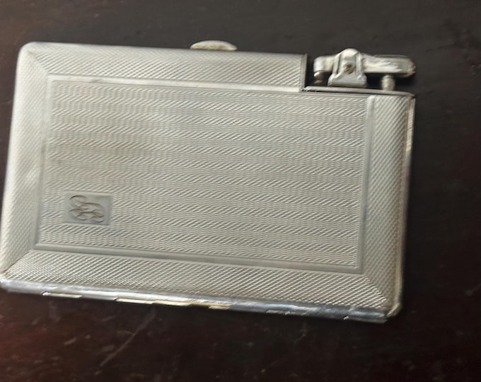 Vintage Mosda 500 Cigarette Case Combined With Built In Lighter