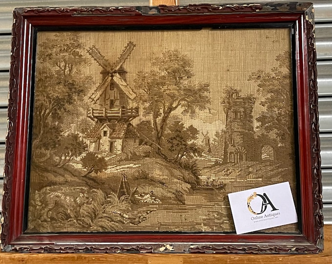 Beautiful Framed Antique Late 18thC/Early 19thC Continental Tapestry