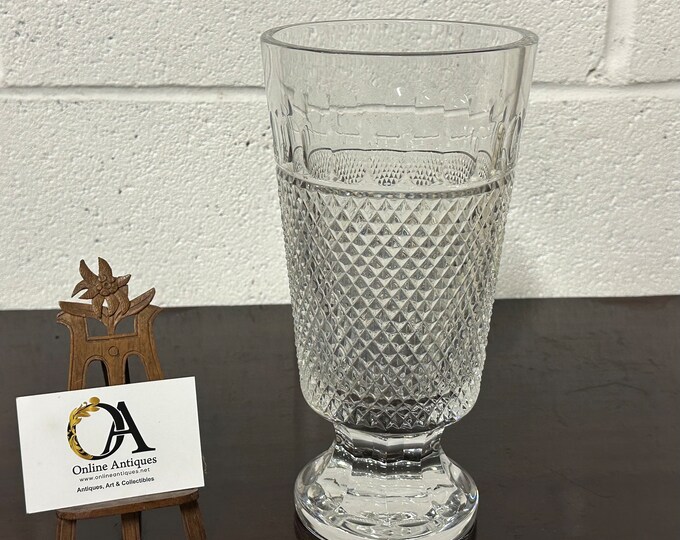 Beautiful Large Vintage Cut Glass Celery Vase