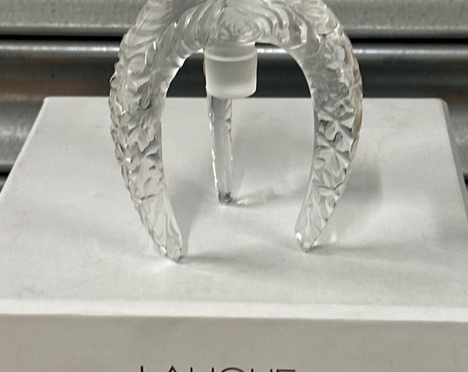 Lalique France Flacon 2012 Limited Edition Crystal Perfume Bottle Stopper - Rare