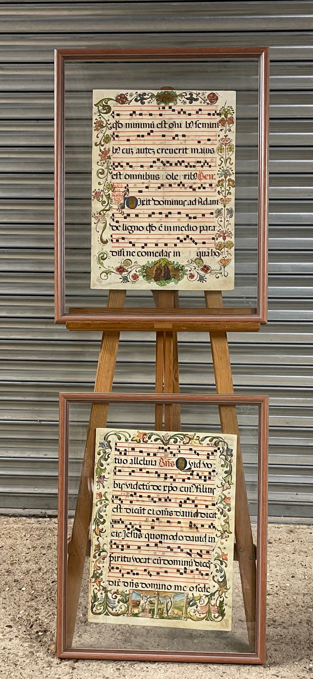 Rare Antique Large Frame & Glazed Hand Written and Painted Etsy