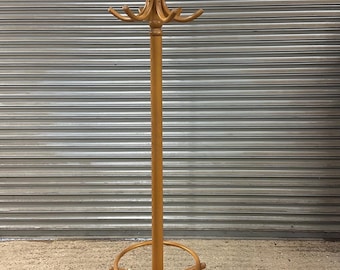 Mid Century Vintage Czechoslovakia Bentwood Coat Rack / Hat Stand from Ligna
