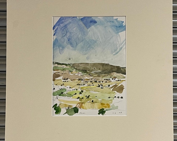 Original Michael R Hoar (1943- 2017) Landscape Watercolour Titled ‘Fridz’