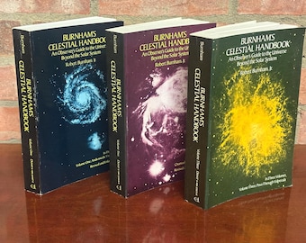 Burnhams Celestial Handbook Vol 1-3 by Robert Burnham Jr. 1978 in Great Condition