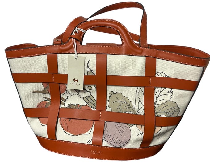 Brand New Radley London Knox Gardens Top Grab Bag With Tag And Protective Bag