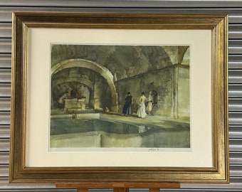 Sir William Russell Flint Titled ‘Strange Interior Languedoc’ Ltd Edition Of 500