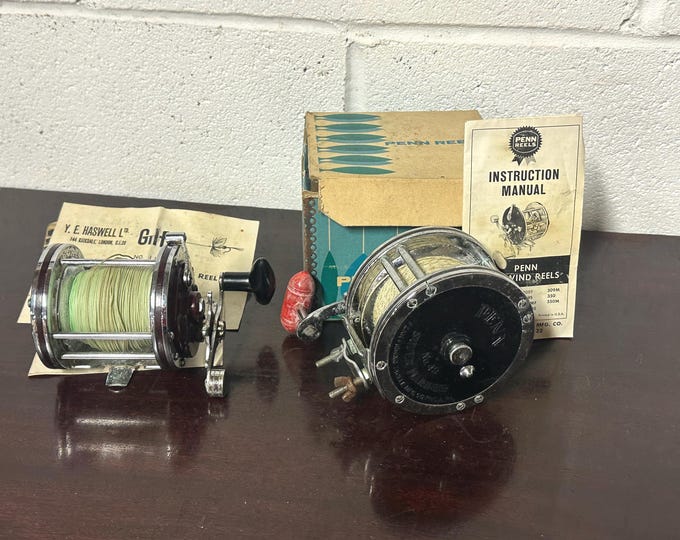 Two Vintage Fishing Reels - Penn Reel And Gilfin Reel