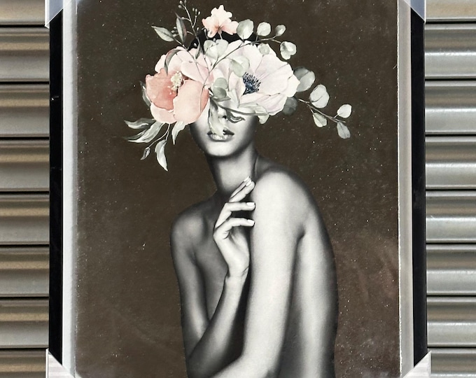Hand Foiled Marmot Hill Artwork Titled Naked Flower Crown