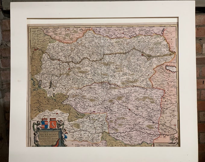 Antique Map Of Austria Titled ‘Circuli Austriaci’ By Frederick De Wit, Dated 1690