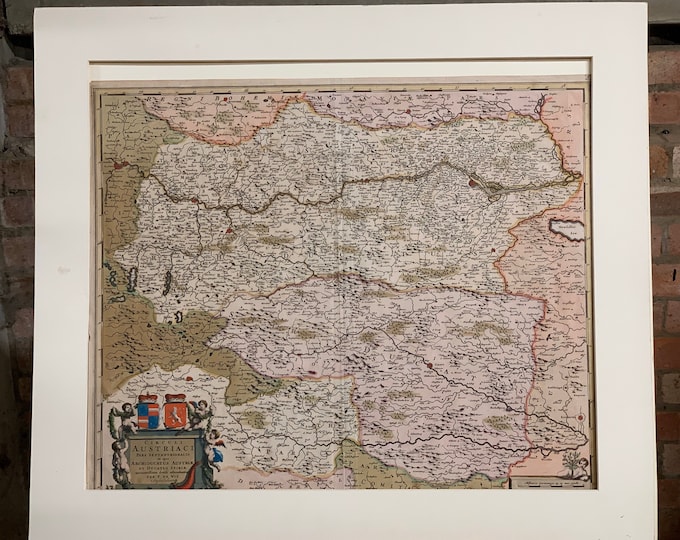 Antique Map Of Austria Titled ‘Circuli Austriaci’ By Frederick De Wit, Dated 1690