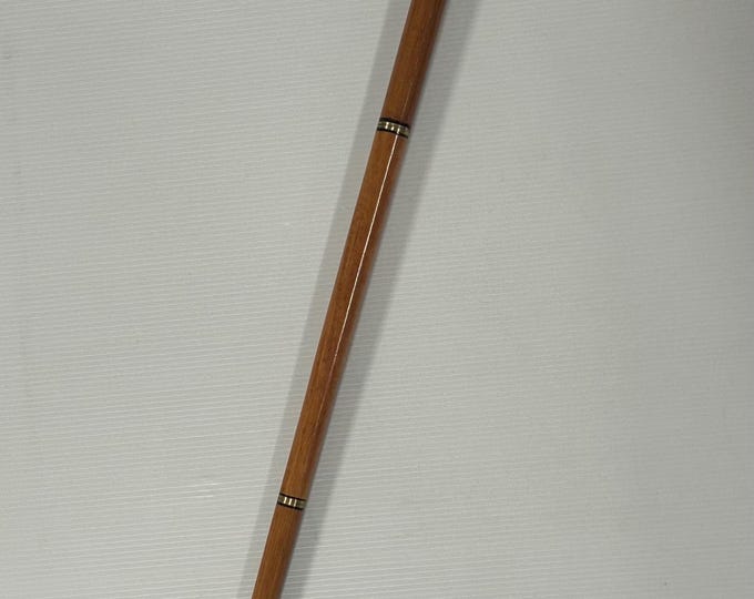 Captains Walking Stick & Compass Wooden Gentleman's Hidden Flask Tippling Cane