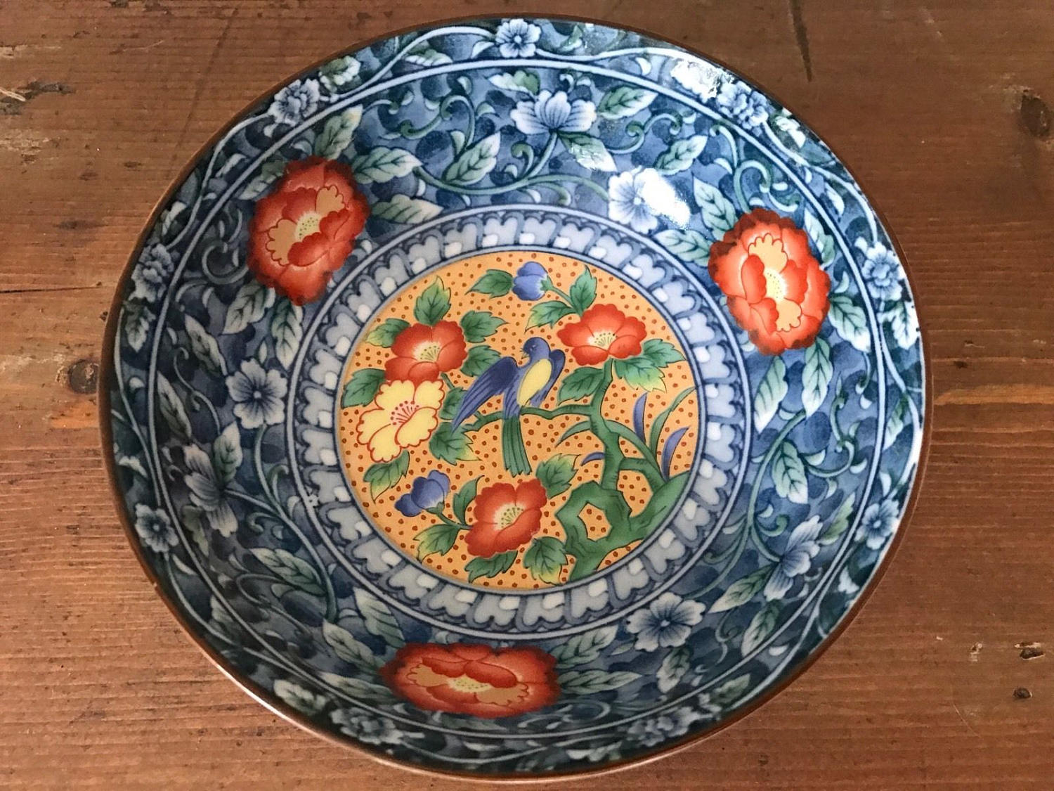 Beautiful Vintage Hand Painted Japanese Bowl With Makers Mark