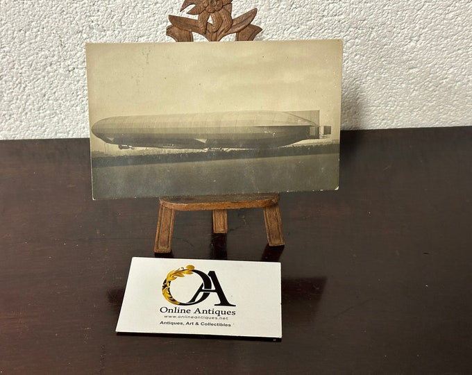 Rare Zeppelin Photograph Postcard - Sachsen 9th Nov 1913 Flight To Haida /Böhmen
