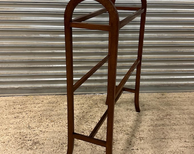 Antique Edwardian Mahogany Freestanding Towel Rail / Clothes Airer c1900