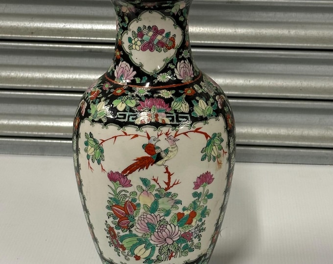 Beautiful Large Vintage Famille Rose Style Decorative Vase c1940’s - Home Decor