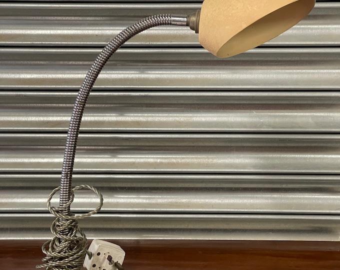 Vintage Retro Circa 1960’s / 1970’s Desk Lamp With Swan Neck