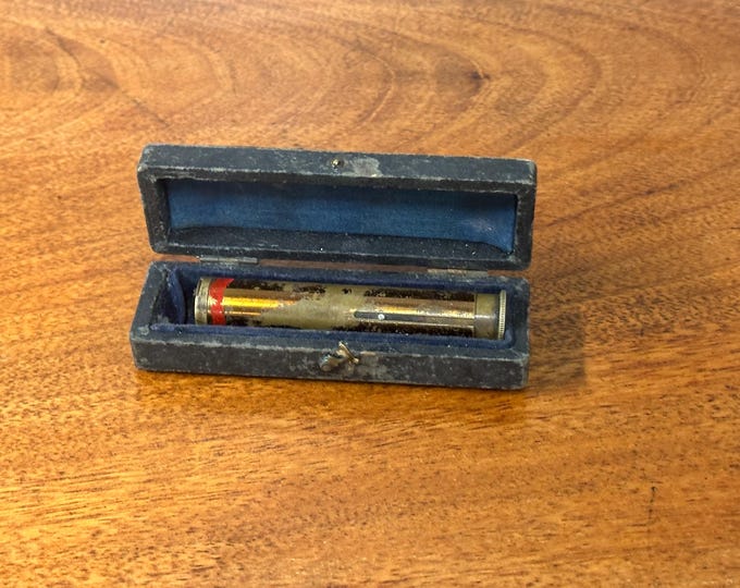 Vintage Brass Pocket Spectroscope with Fitted Case – Scientific Instrument