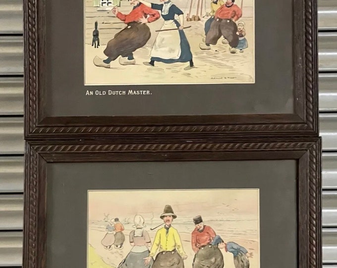 Edmund G Fuller, Dutch Oysters and Old Dutch Master Framed and Glazed Lithographs