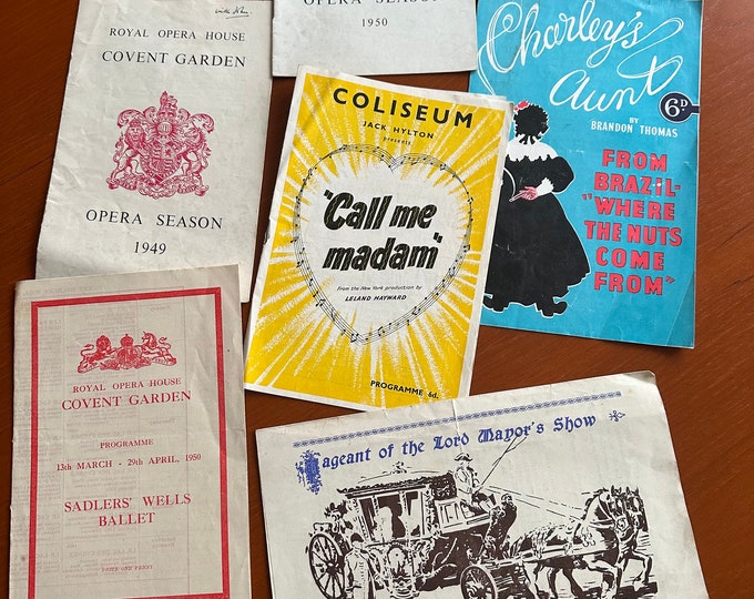 Rare Vintage Theatre / Ballet /Opera Ephemera