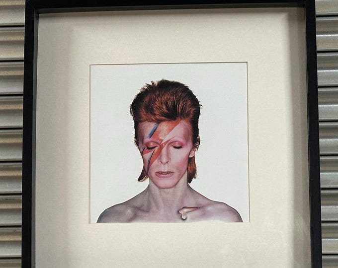 David Bowie - Aladdin Sane - Framed & Glazed Pop Art Poster Print