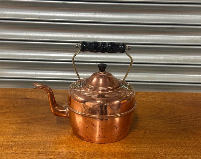 Lovely Antique English Copper Kettle
