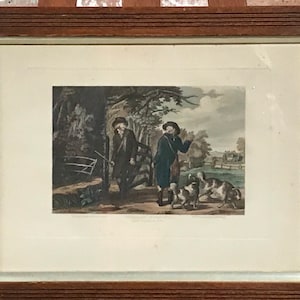 Framed And Glazed Rare 19th Century Hand Coloured Engraving Pheasant Shooting