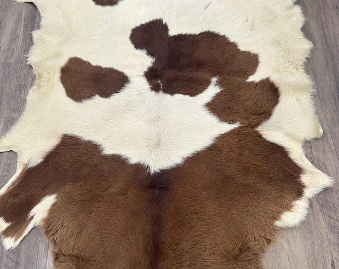 Genuine Vintage Cowhide Rug - Medium Size