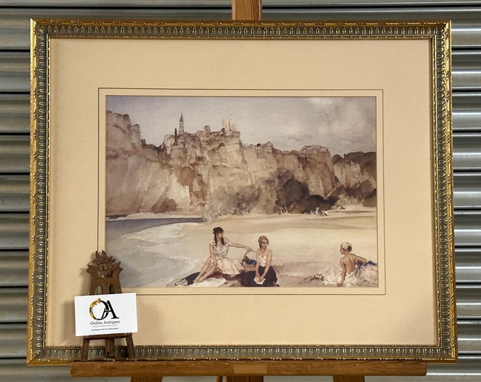 Sir William Russell Flint Print ‘The First Arrivals’