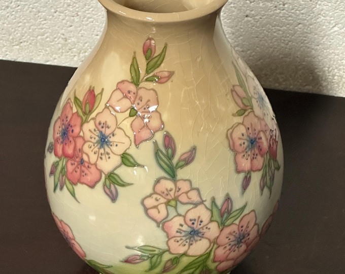 Moorcroft Spring Blossom Vase Designed By Sally Tuffin