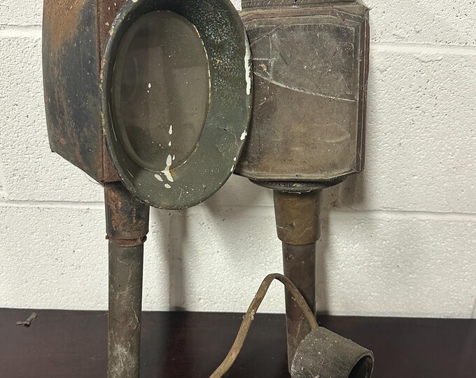 Two Antique 19th Century Carriage Lamps (A/F)