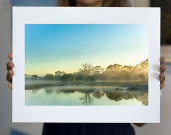 Matted Print | Misty Morning | 6.5" x 4.5" print; 10"x8" white mount