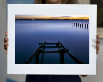 Matted Print | Old Cleveland Jetty 3