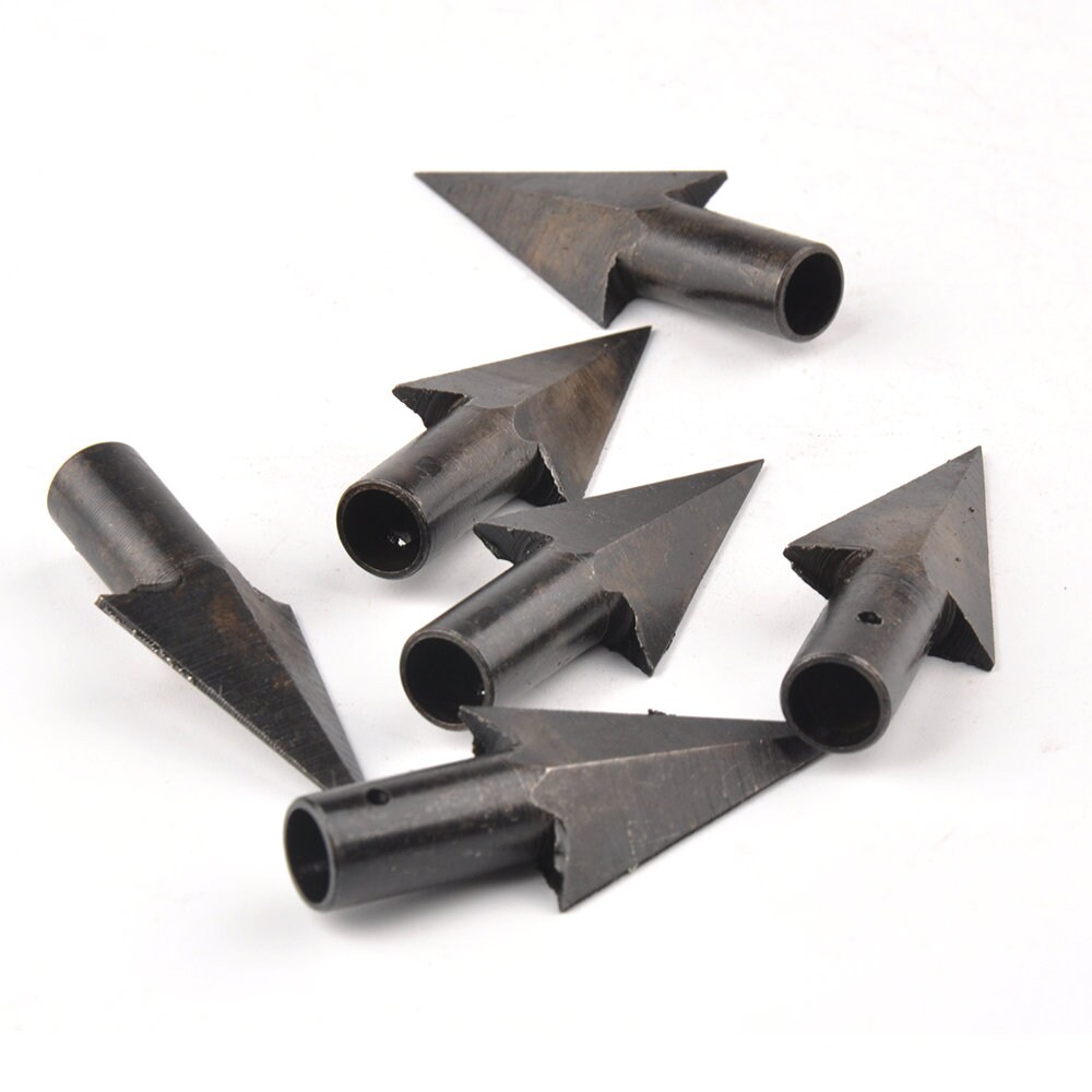 150 Grain Arrowhead Points Archery Broadhead Tips for Wood Etsy