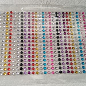 352 = 3mm = SELF ADHESIVE RHINESTONES DIAMANTE GEMS STICK ON DIAMANTE GEMS