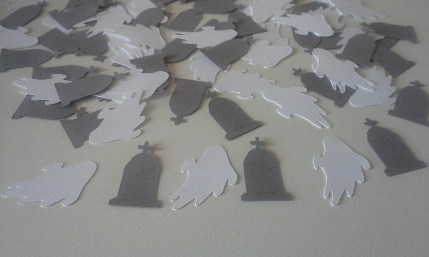 Halloween Confetti Ghosts & Tombstone Set of 100 Table Etsy