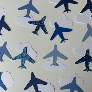 Airplane Confetti - Set of 130 - Party Decor - Table Confetti