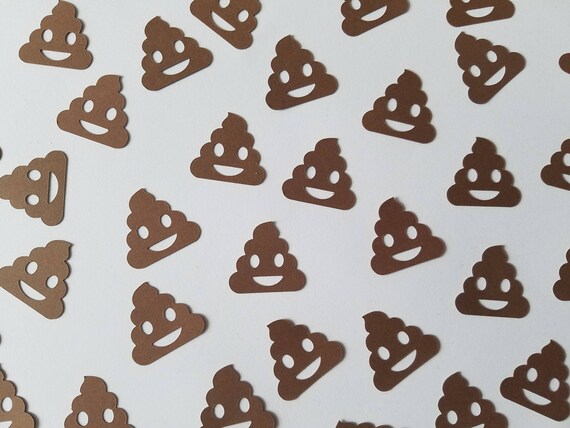 Poop Emoji Confetti - Set of 100 - Party Decor - Table Confetti - Emoji Il_570xn