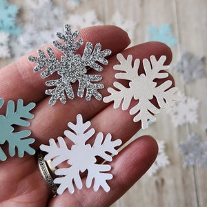 30pcs Snowflake Confetti, Biodegradable Paper Confetti, Winter Wedding  Decorations, Rustic Snowflake Ornaments, Christmas Table Mini Decors 