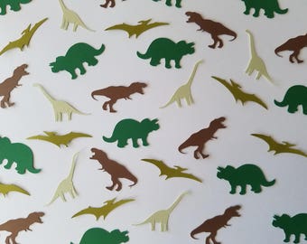 Dinosaur Confetti - Set of 100 - Dinosaur Party, Party Decor, Table Scatter, Trex, Stegosaurus, Pteradactyl