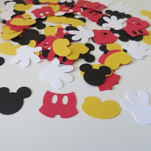 Mickey Mouse Confetti - Set of 160 - Disney - Mickey Mouse Shapes