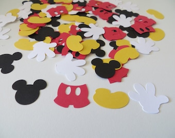 Mickey Mouse Confetti - 160 Shapes, Party Decor