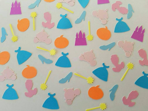 Cinderella Confetti - Set of 175 - Disney Princess, Table Confetti, Princess Party, Princess Birthday, Cinderella Party, Handmade Il_570xn