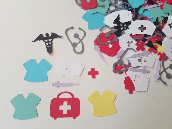 Nurse Confetti Set Of 138 Nursing Confetti Nurse Party Etsy