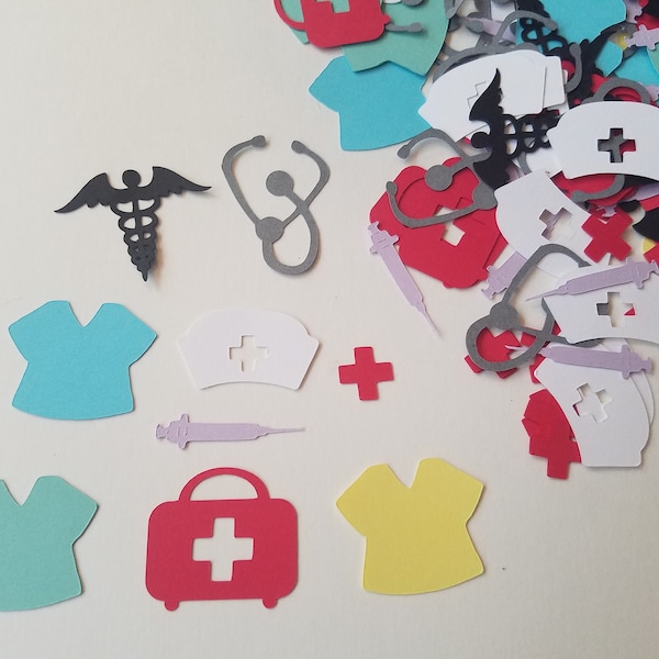 Nurse Confetti - Set of 138 - Nursing Confetti - Nurse Party - Medical Party - Party Decor - Table Scatter