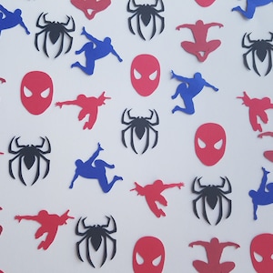 Spiderman Confetti - Set of 100 - Avengers, Superhero, Spiderman Party, Party Decor